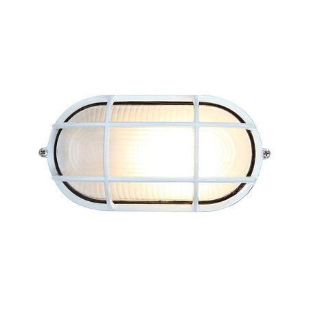 ACCESS LIGHTING Nauticus Dual Mount, 1 Light Outdoor Bulkhead, White Finish, Frosted Glass 20290-WH/FST